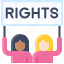 feminism, feminist, women, rights, human rights, placard 