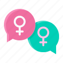 feminism, woman, feminist, women, rights, talk, bubble chat