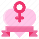 feminism, woman, feminist, winner, ribbon, badge, heart