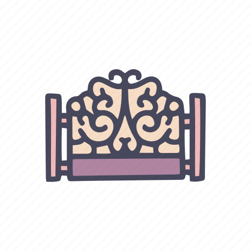 Fence, house, forged, construction, security, protection icon - Download on Iconfinder