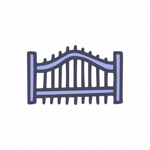 Fence, barrier, iron, garden, security icon - Download on Iconfinder
