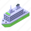 ferry, port, isometric 