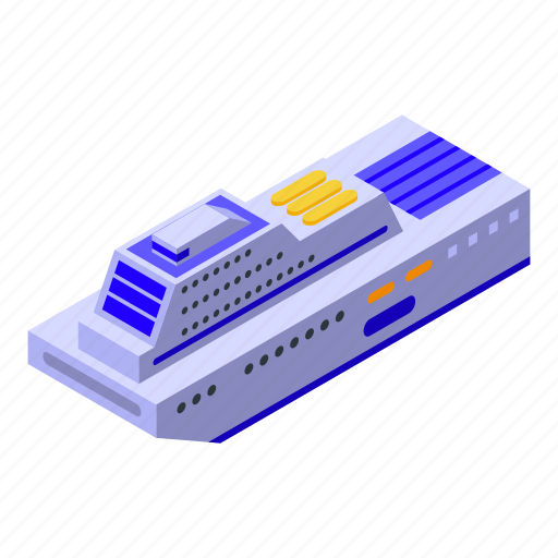 Ferry, vessel, isometric icon - Download on Iconfinder