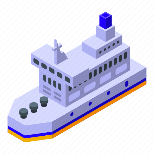 Ferry, isometric, travel icon - Download on Iconfinder