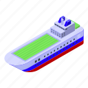ferry, carrier, isometric