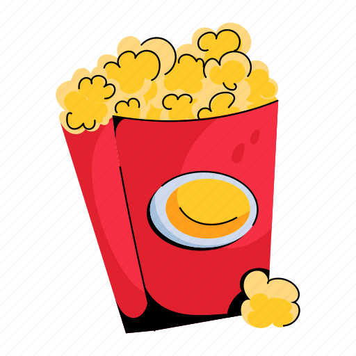 Popcorn, movie popcorn, cinema popcorn, popcorn box, cinema snack icon - Download on Iconfinder