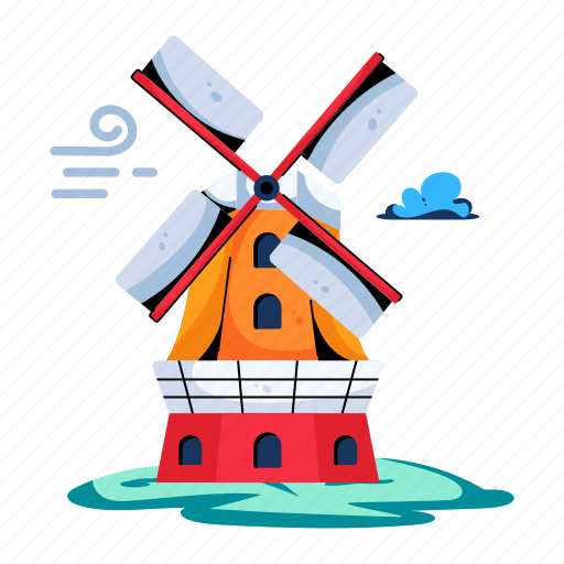 Wind turbine, wind generator, windmill, wind energy, wind power icon - Download on Iconfinder