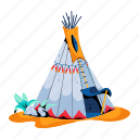 tepee, shelter, native tent, camp, canopy