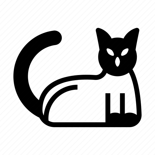 Black, cat, scary, horror, animal icon - Download on Iconfinder