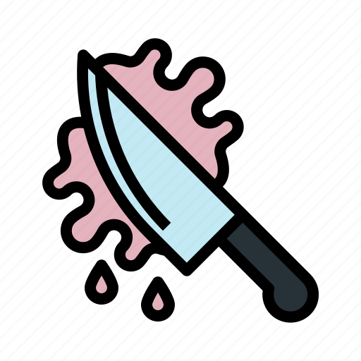 Knife, horror, kill, blood, weapon, sharp icon - Download on Iconfinder