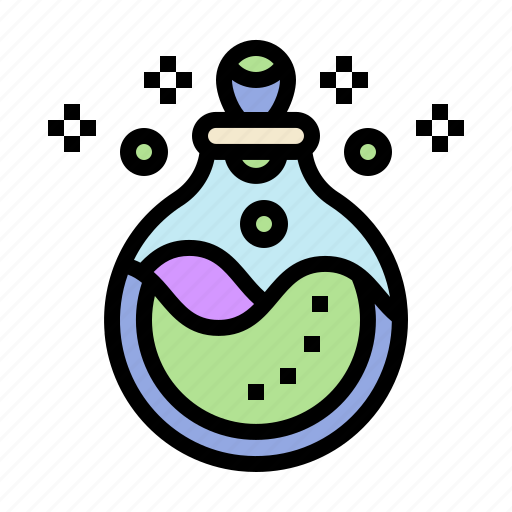 Potion, bottle, chemistry, halloween, medicine, liquid icon - Download on Iconfinder
