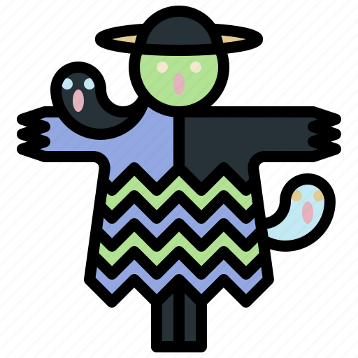 Scarecrow, horror, halloween, day, spooky, clothes icon - Download on Iconfinder