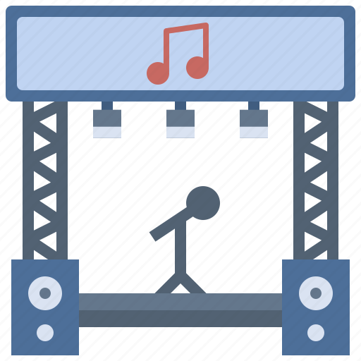 Stage, concert, festival, entertain, music icon - Download on Iconfinder