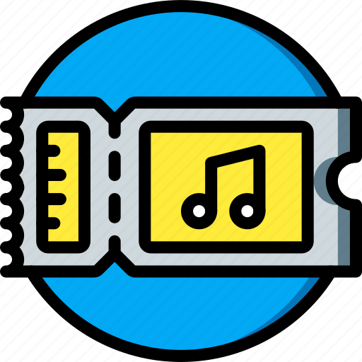 Concert, festival, music, ticket icon - Download on Iconfinder