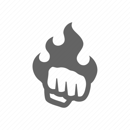 Fire, fist, hand, hit, power, punch, strike icon - Download on Iconfinder