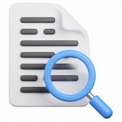 File, document, paper, data, search, seo, magnifying glass icon - Download on Iconfinder