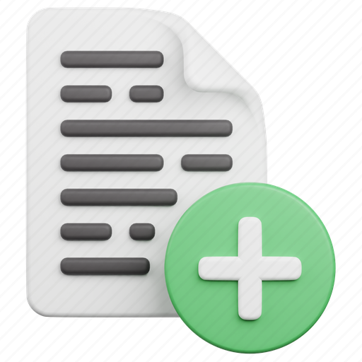 File, document, data, create, plus, add, paper icon - Download on Iconfinder