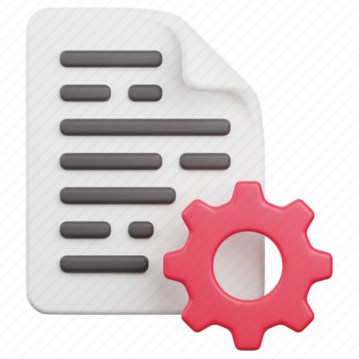 File, document, data, setting, gear, cogwheel, management icon - Download on Iconfinder
