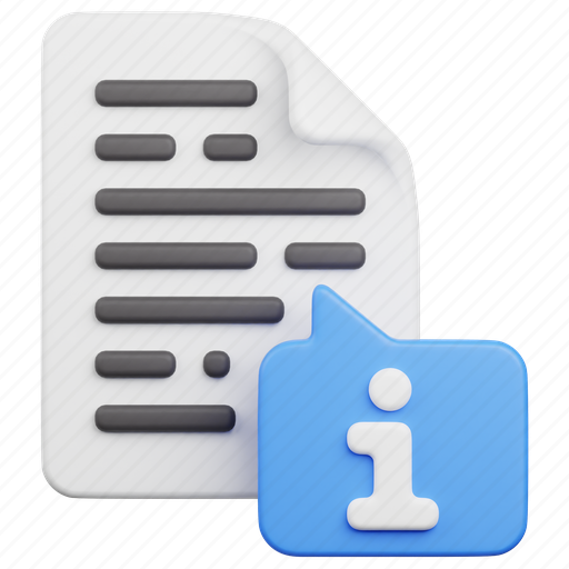 File, document, paper, information, info, faq, help icon - Download on Iconfinder