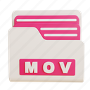 mov, file, zip, folder, archive, document, compressed, extension, data