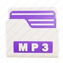 mp3, file, folder, player, audio, data, music, document, extension