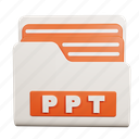 ppt, file, folder, archive, document, storage, extension, data, format