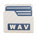 wav, file, folder, archive, document, storage, extension, data