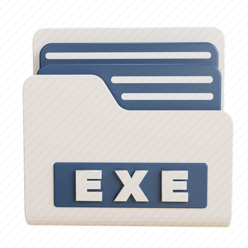 Exe, file, folder, type, document, file format, extension icon - Download on Iconfinder