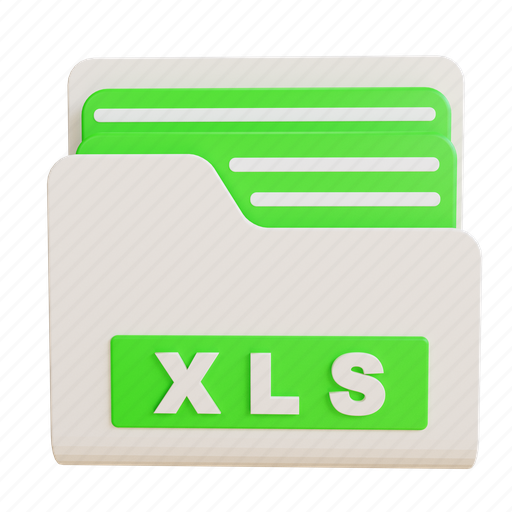 Xls, file, folder, format, type, document, file format icon - Download on Iconfinder