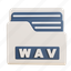 wav, file, folder, archive, document, storage, extension, data 