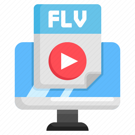 File, flv, files, folders, music, multimedia, format icon - Download on Iconfinder