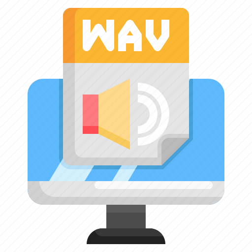File, wav, music, multimedia, mav, extension, format icon - Download on Iconfinder