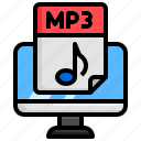 file, mp3, music, note, musical, files, folders, extension