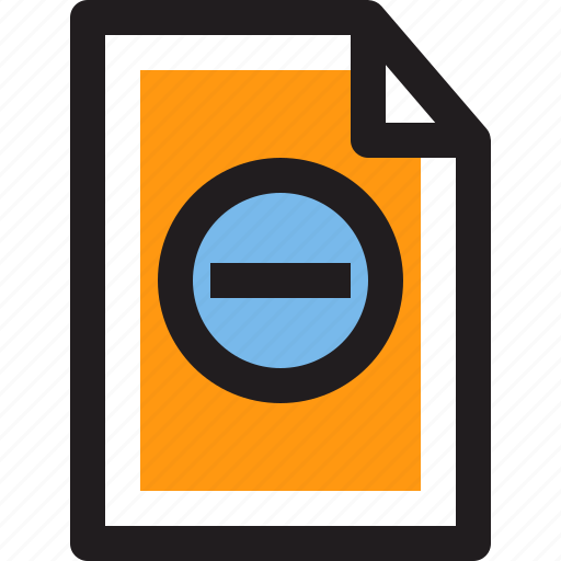 Document, file, folder, minus icon - Download on Iconfinder