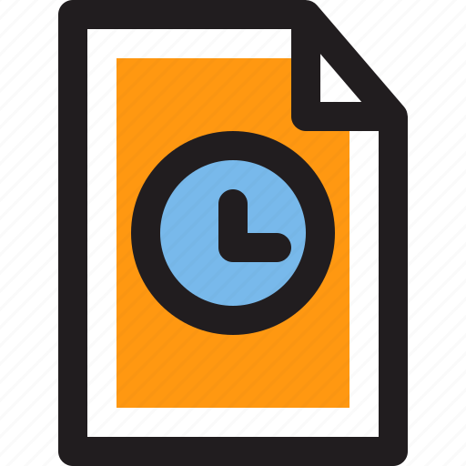 Document, file, folder, time icon - Download on Iconfinder