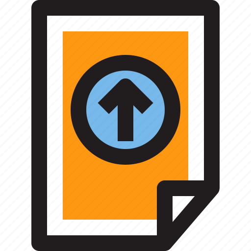 Arrow, document, file, folder, up icon - Download on Iconfinder