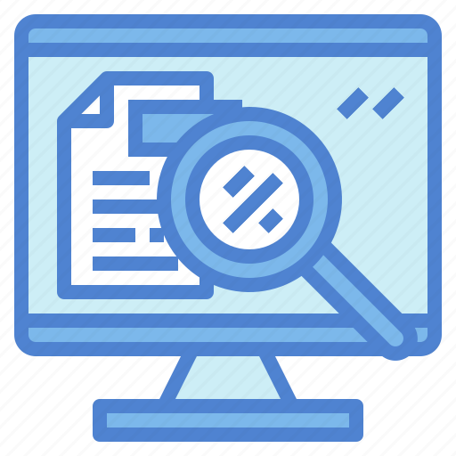 Document, file, glass, magnifying, search icon - Download on Iconfinder