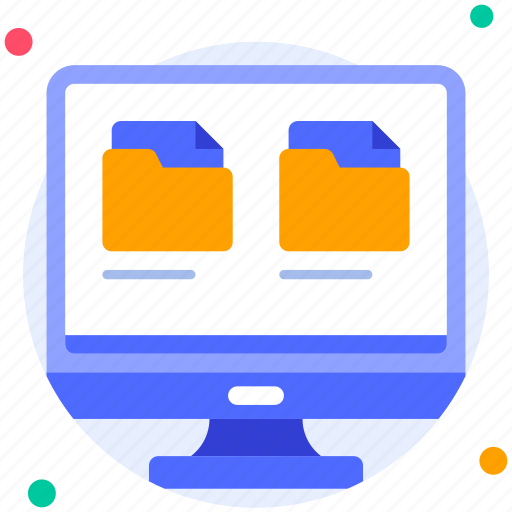 Computer folder, computer, folder, data, file, document, business icon - Download on Iconfinder