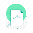 cloud, document, file, layout, page, splash screen, web page