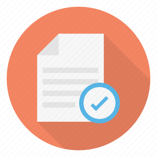 Checked, complete, document, file, sheet icon - Download on Iconfinder