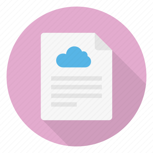 Cloud, document, file, notes, records icon - Download on Iconfinder