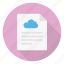 cloud, document, file, notes, records 