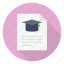 certificate, degree, diploma, document, file