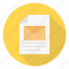 document, file, inbox, message, sheet 