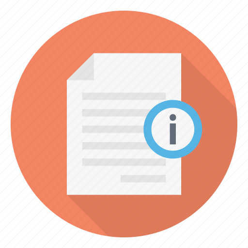 About, document, file, info, sheet icon - Download on Iconfinder