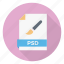 design, extension, file, format, psd 