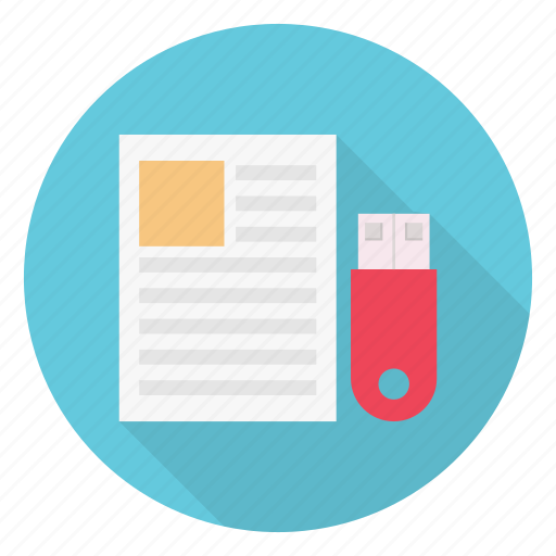 Document, drive, file, storage, usb icon - Download on Iconfinder