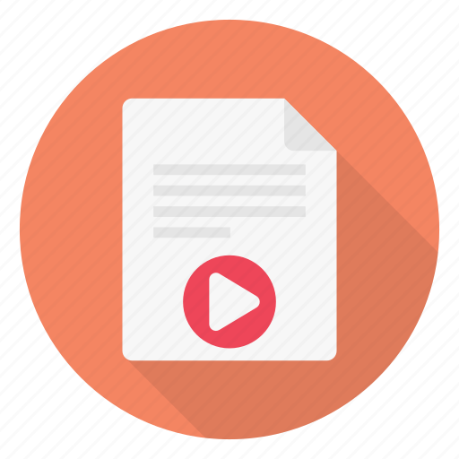 Document, file, format, media, video icon - Download on Iconfinder