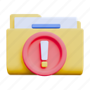 dangerous folder, unsafe folder, folder alert, folder warning, folder caution, folder, warning, files, document 