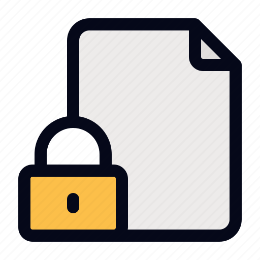 File, padlock, encryption, encrypted, data, and, folder icon - Download on Iconfinder